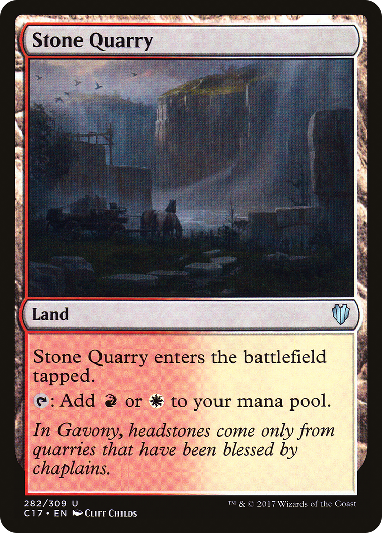 Stone Quarry (C17-282) [Commander 2017] MTG Single Wizards of the Coast