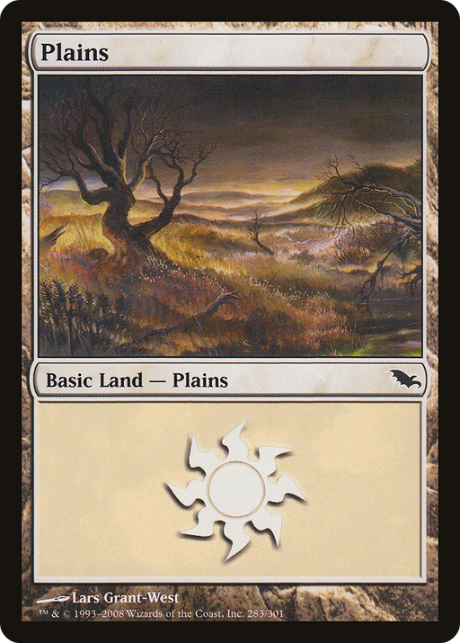 Plains (SHM-283) [Shadowmoor] Foil MTG Single Wizards of the Coast