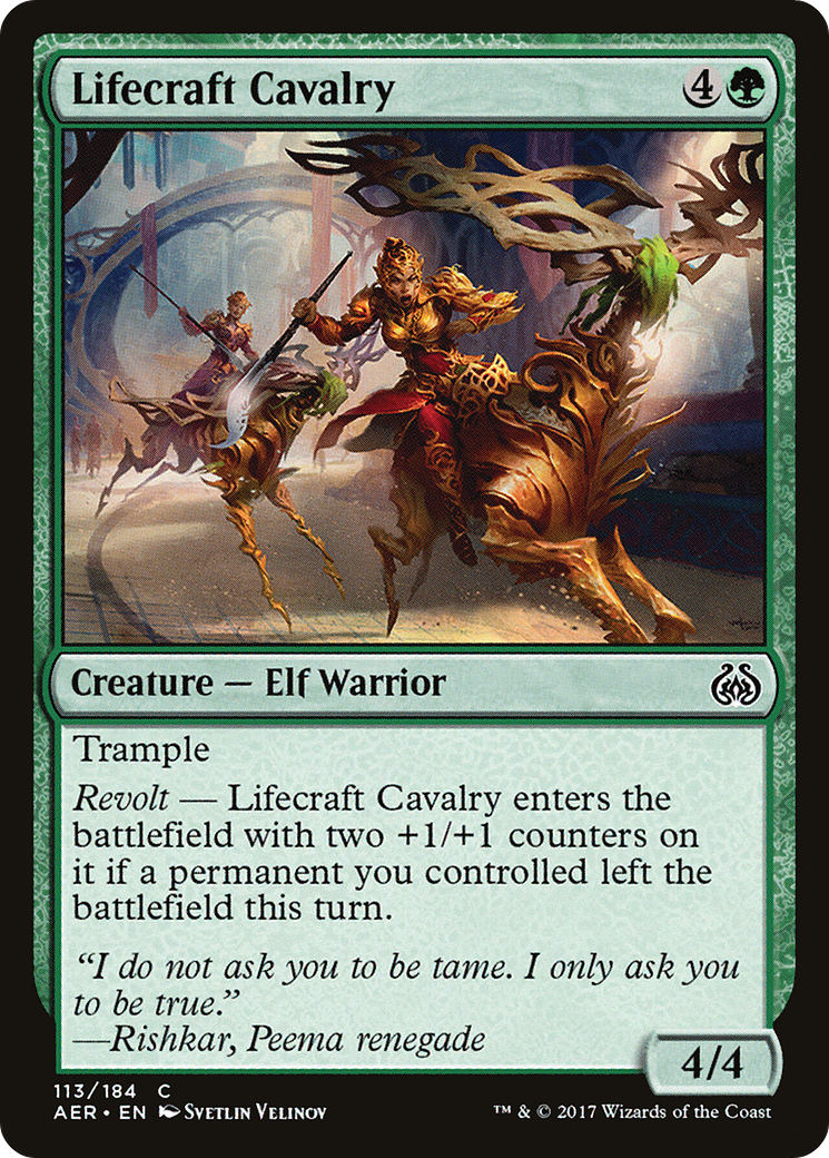 Lifecraft Cavalry (AER-113) [Aether Revolt] Foil MTG Single Wizards of the Coast