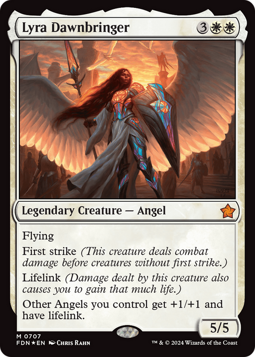 Lyra Dawnbringer (FDN-707) [Foundations] Foil MTG Single Wizards of the Coast