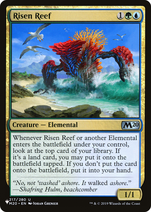Risen Reef (LIST-M20-217) [Mystery Booster] The List MTG Single Wizards of the Coast