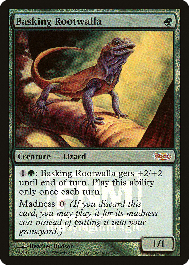 Basking Rootwalla (FNM-004) [Misc] Friday Night Magic 2007 Foil MTG Single Wizards of the Coast