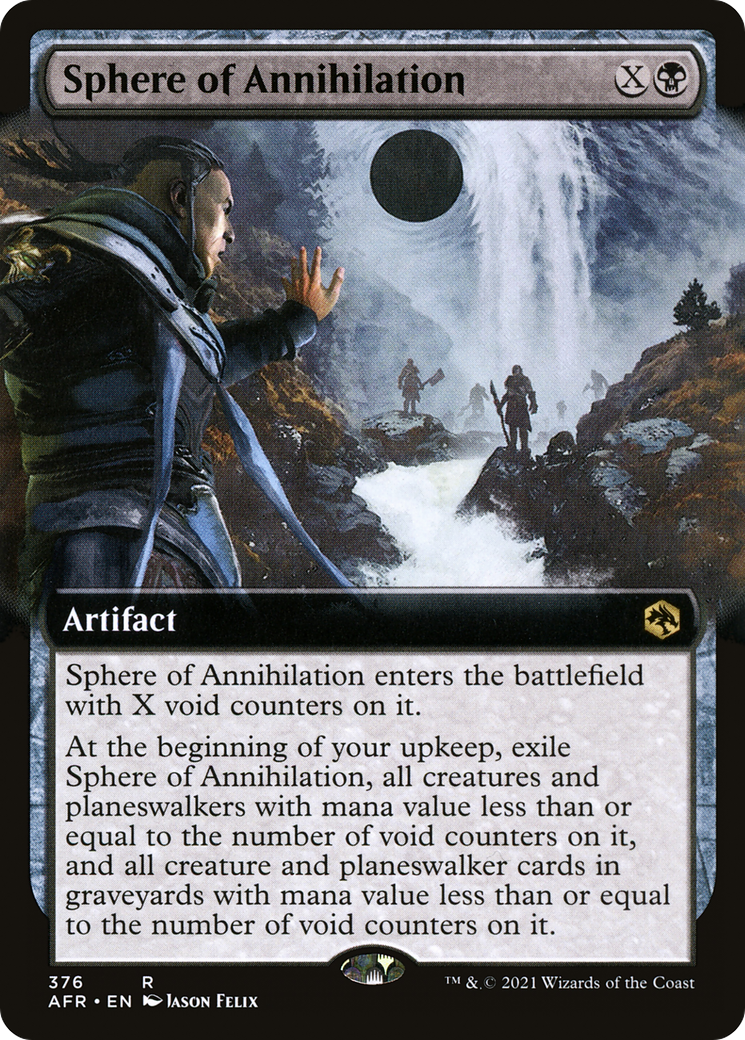 Sphere of Annihilation (AFR-376) [Adventures in the Forgotten Realms] (Extended Art) Foil MTG Single Wizards of the Coast