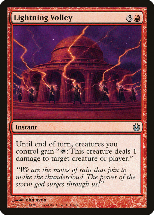 Lightning Volley (BNG-101) [Born of the Gods] MTG Single Wizards of the Coast