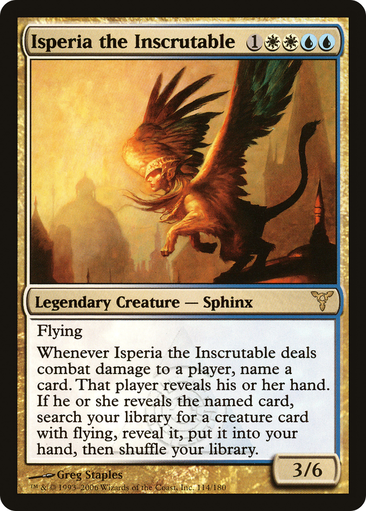 Isperia the Inscrutable (DIS-114) [Dissension] Foil MTG Single Wizards of the Coast