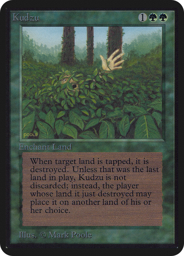 Kudzu [Alpha Edition] MTG Single Magic: The Gathering   