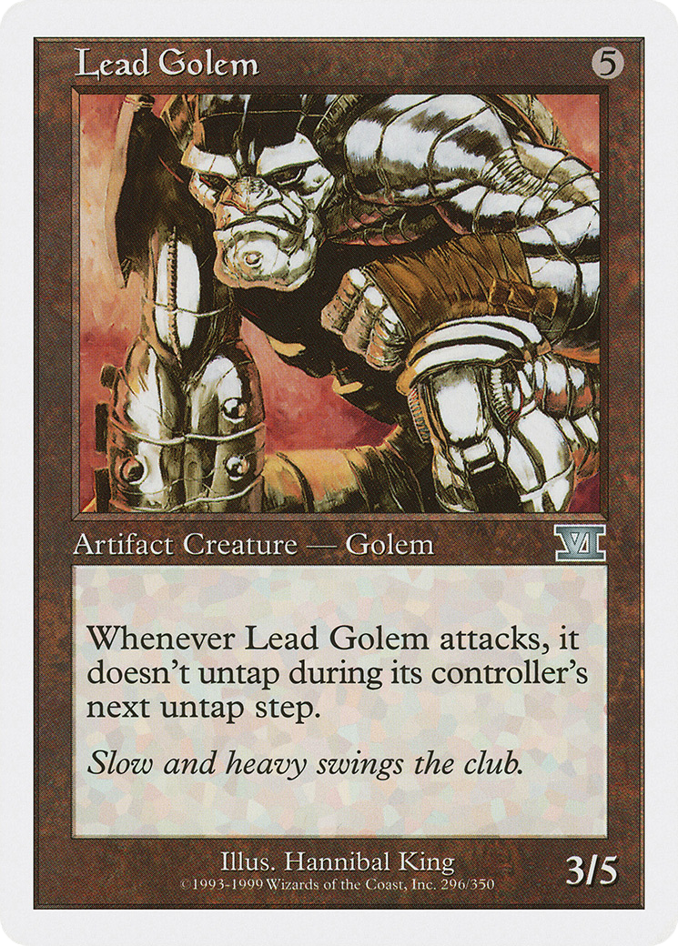 Lead Golem (6ED-296) [Classic Sixth Edition] MTG Single Wizards of the Coast