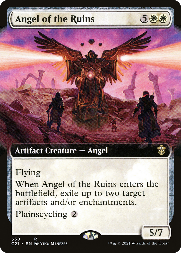 Angel of the Ruins (C21-338) [Commander 2021] (Extended Art) MTG Single Wizards of the Coast