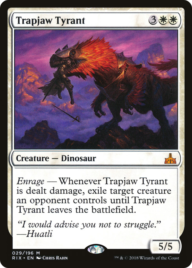 Trapjaw Tyrant (RIX-029) [Rivals of Ixalan] MTG Single Wizards of the Coast