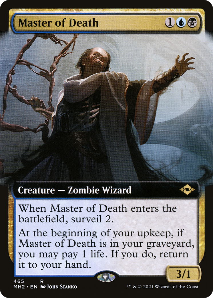 Master of Death (MH2-465) [Modern Horizons 2] (Extended Art) MTG Single Modern Horizons 2