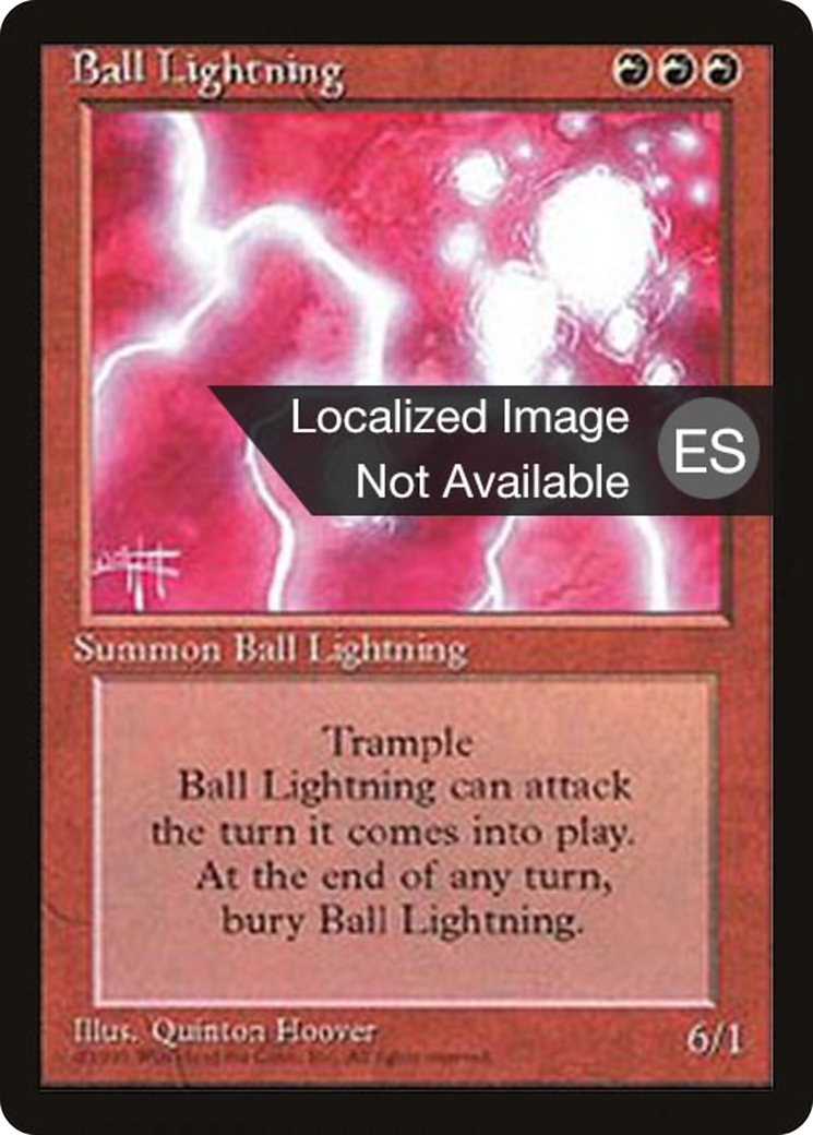 Ball Lightning (4BB-) [Fourth Edition Foreign Black Border] MTG Single Wizards of the Coast