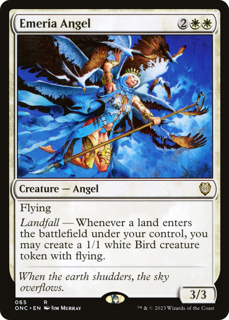 Emeria Angel (ONC-065) [Phyrexia: All Will Be One Commander] MTG Single Wizards of the Coast