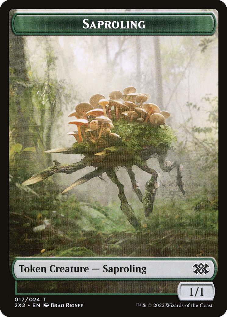 Saproling (T2X2-017) [Tokens] Double Masters 2022 Tokens Foil MTG Single Wizards of the Coast