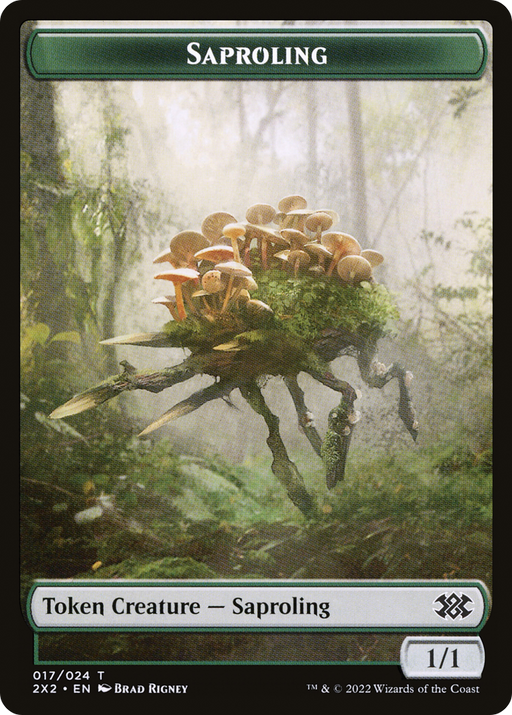 Saproling (T2X2-017) [Tokens] Double Masters 2022 Tokens MTG Single Wizards of the Coast