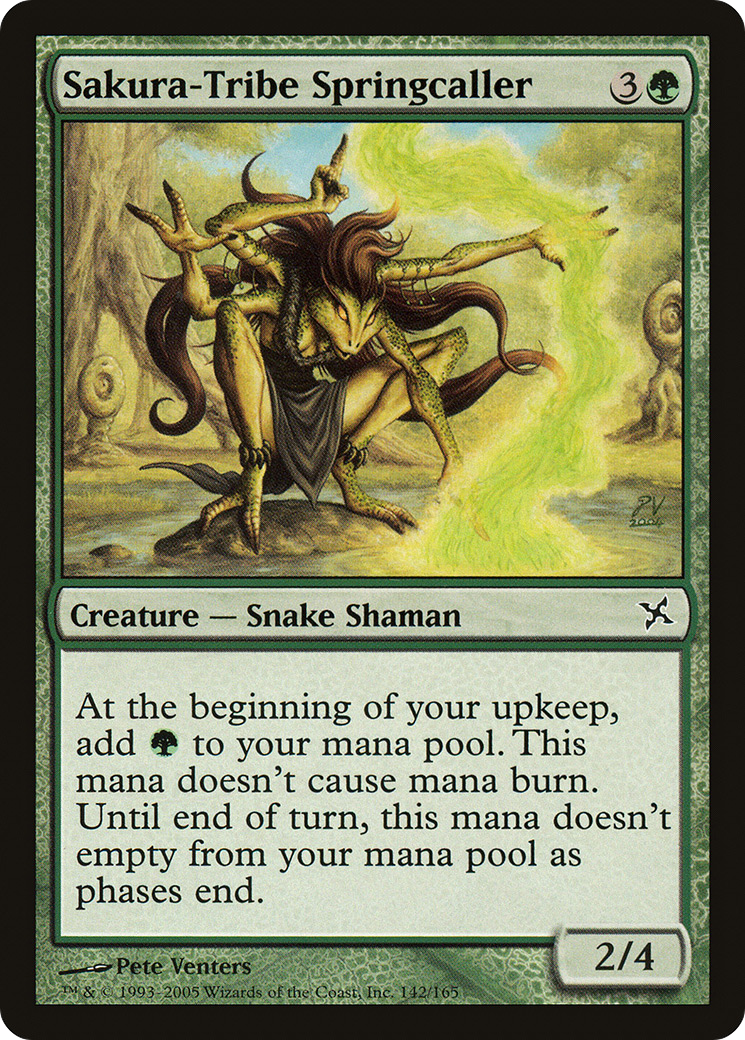 Sakura-Tribe Springcaller (BOK-142) [Betrayers of Kamigawa] Foil MTG Single Wizards of the Coast