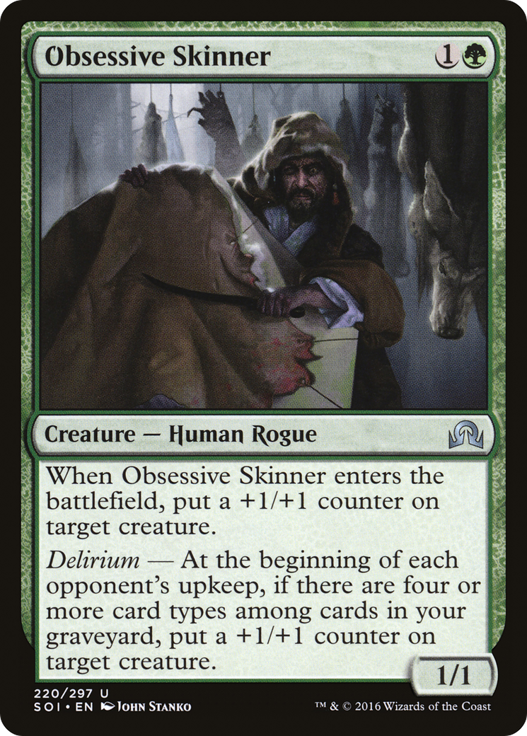 Obsessive Skinner (SOI-220) [Shadows over Innistrad] Foil MTG Single Wizards of the Coast