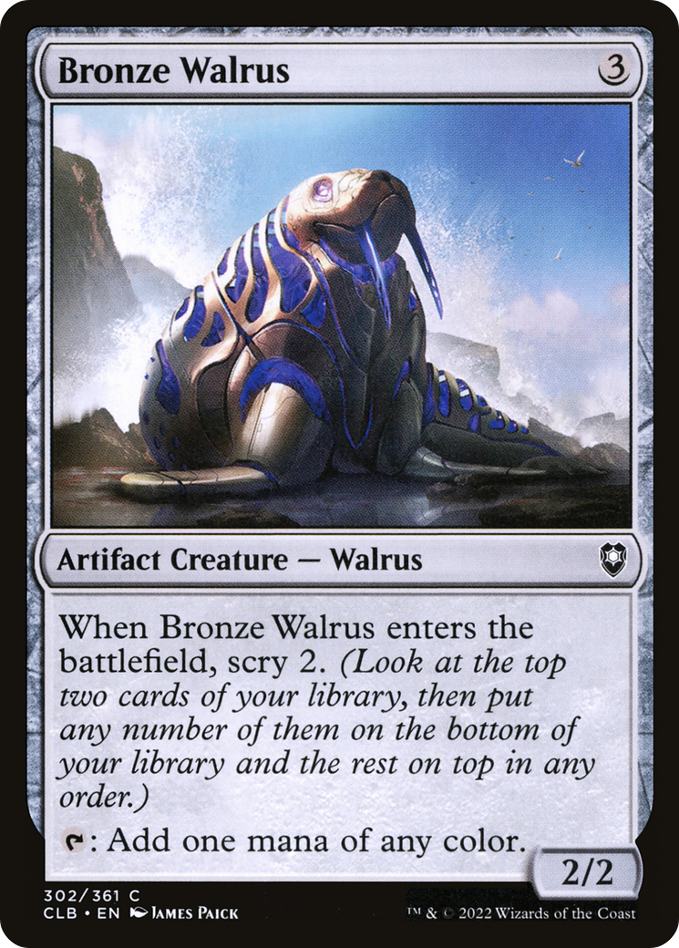 Bronze Walrus (CLB-302) [Commander Legends: Battle for Baldur's Gate] MTG Single Wizards of the Coast