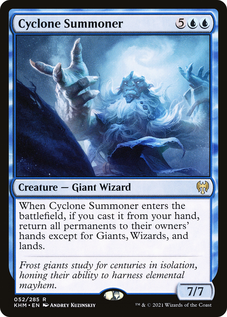 Cyclone Summoner (KHM-052) [Kaldheim] MTG Single Wizards of the Coast