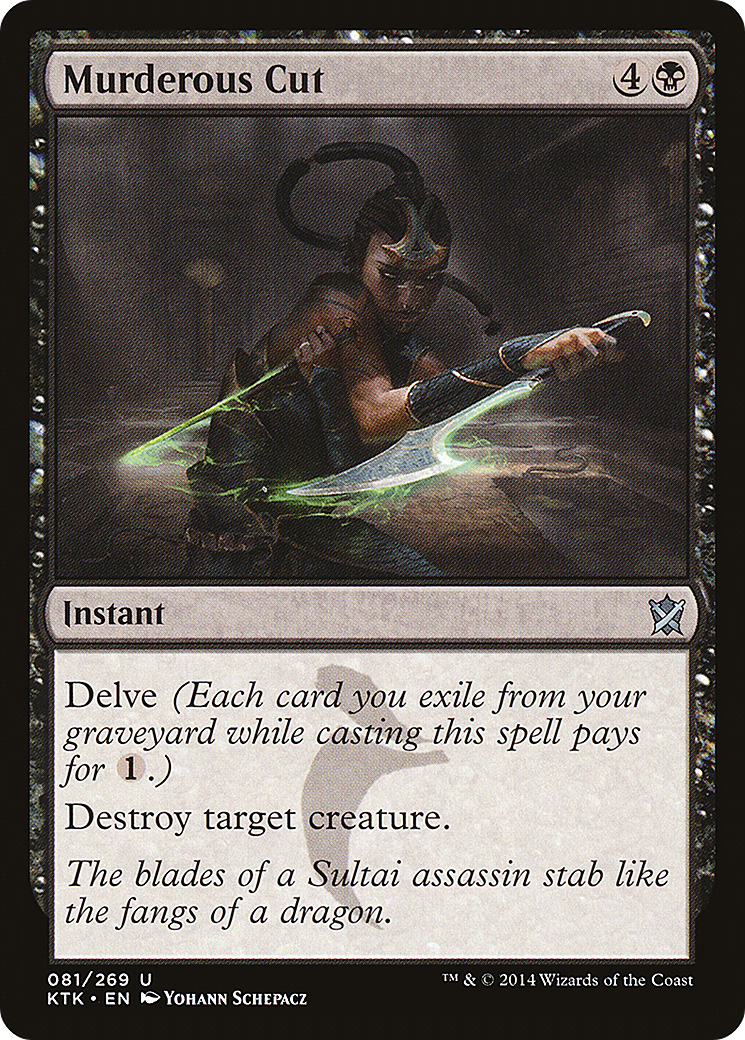 Murderous Cut (KTK-081) [Khans of Tarkir] Foil MTG Single Wizards of the Coast