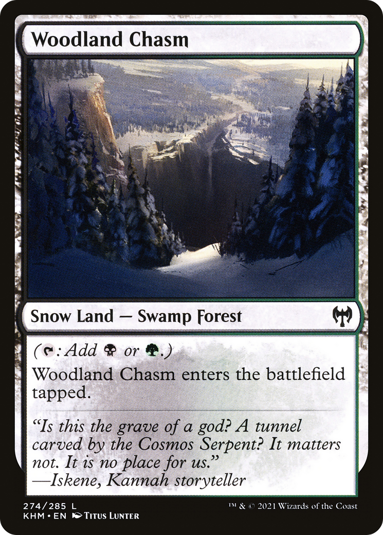Woodland Chasm (KHM-274) [Kaldheim] MTG Single Wizards of the Coast