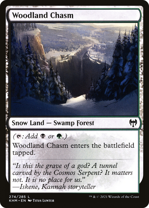 Woodland Chasm (KHM-274) [Kaldheim] MTG Single Wizards of the Coast