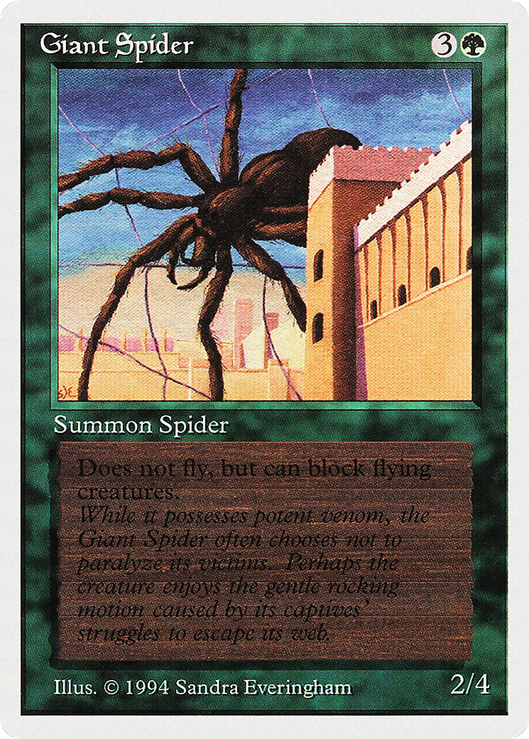 Giant Spider [Summer Magic / Edgar] MTG Single Magic: The Gathering