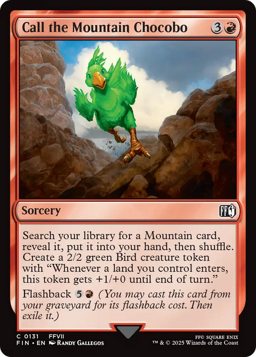 Call the Mountain Chocobo (FIN-131) [FINAL FANTASY] MTG Single Wizards of the Coast