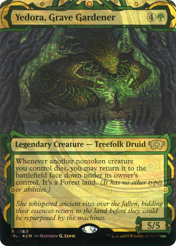 Yedora, Grave Gardener (MUL-160) [Multiverse Legends] (Showcase) (Borderless) Foil MTG Single Wizards of the Coast