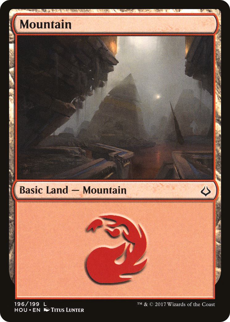 Mountain (HOU-196) [Hour of Devastation] MTG Single Wizards of the Coast