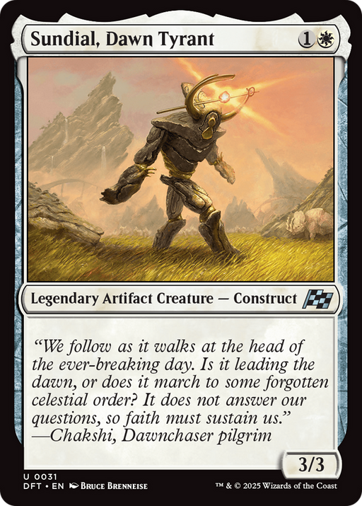 Sundial, Dawn Tyrant (DFT-031) [Aetherdrift] MTG Single Wizards of the Coast