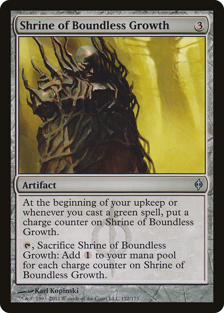 Shrine of Boundless Growth (NPH-152) [New Phyrexia] MTG Single Wizards of the Coast