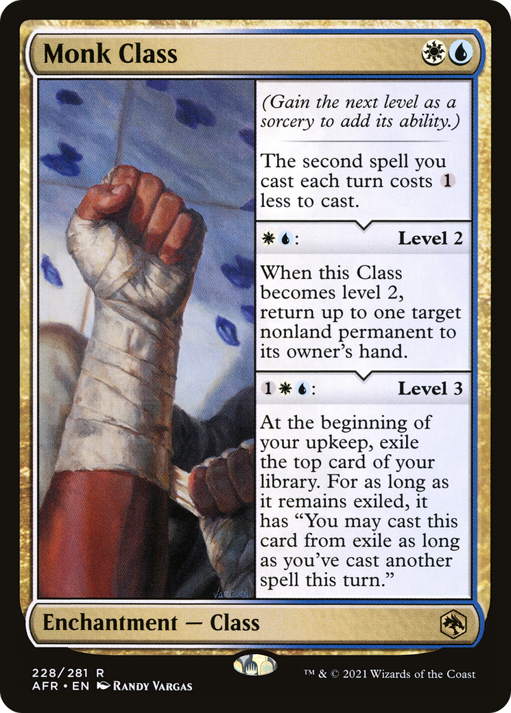 Monk Class (AFR-228) [Adventures in the Forgotten Realms] MTG Single Wizards of the Coast