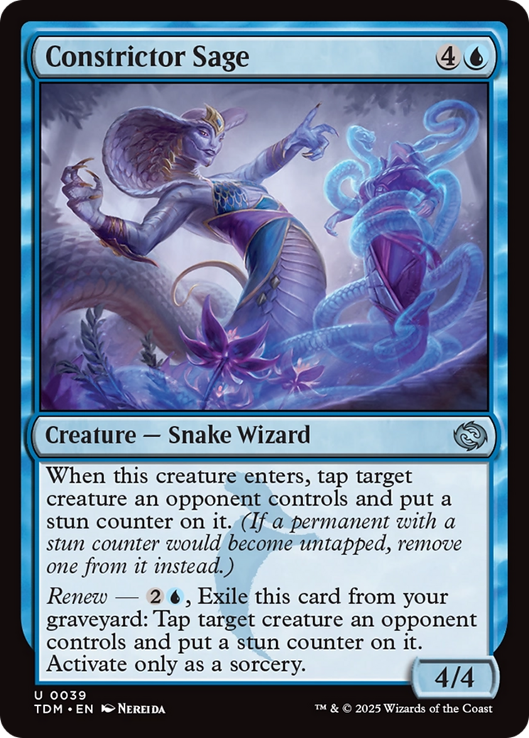 Constrictor Sage (TDM-039) [Tarkir: Dragonstorm] MTG Single Wizards of the Coast