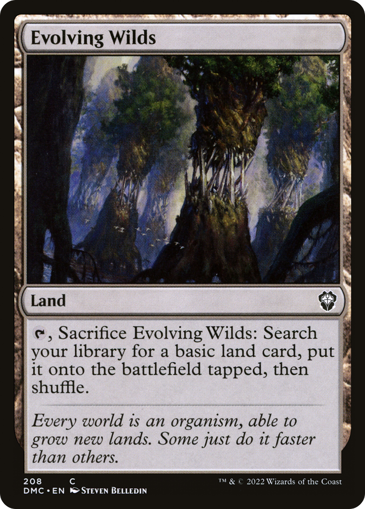 Evolving Wilds (DMC-208) [Dominaria United Commander] MTG Single Wizards of the Coast