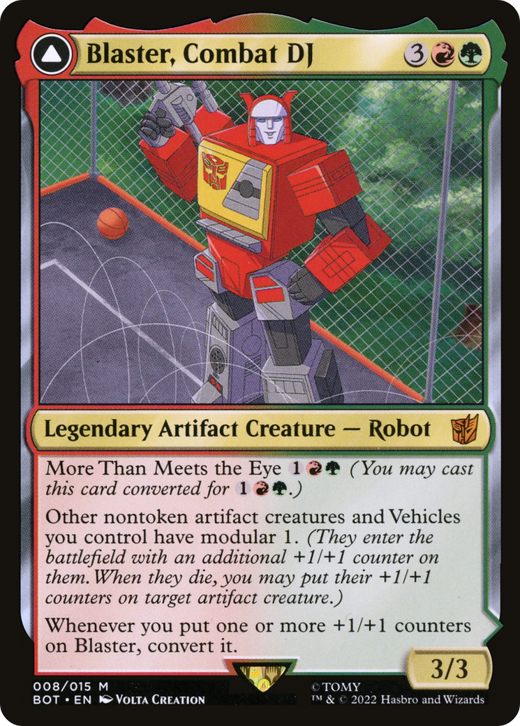 Blaster, Combat DJ (BOT-008) [Transformers] MTG Single Wizards of the Coast