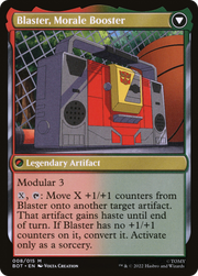 Blaster, Combat DJ (BOT-008) [Transformers] Foil MTG Single Wizards of the Coast
