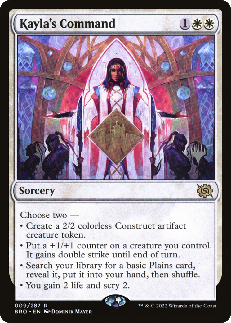 Kayla's Command (PPBRO-09P) [The Brothers' War Promos] Foil MTG Single Wizards of the Coast