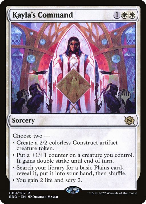 Kayla's Command (PPBRO-09P) [The Brothers' War Promos] MTG Single Wizards of the Coast