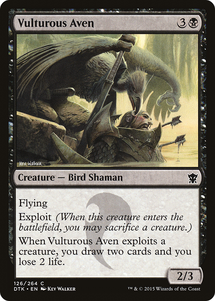 Vulturous Aven (DTK-126) [Dragons of Tarkir] MTG Single Wizards of the Coast