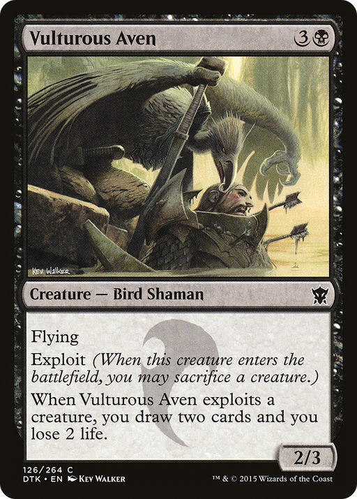 Vulturous Aven (DTK-126) [Dragons of Tarkir] Foil MTG Single Wizards of the Coast