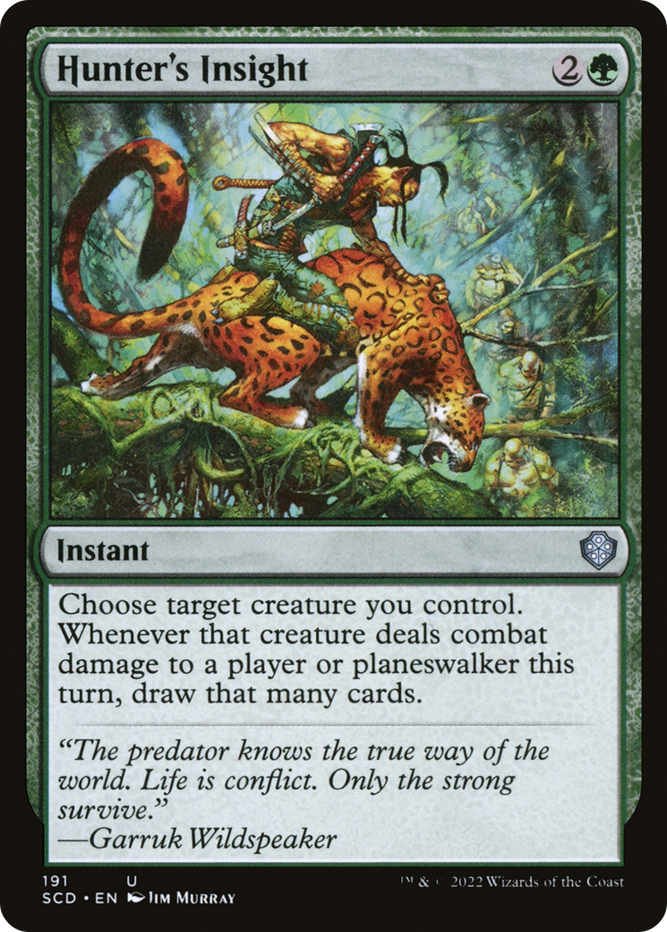 Hunter's Insight (SCD-191) [Starter Commander Decks] MTG Single Wizards of the Coast