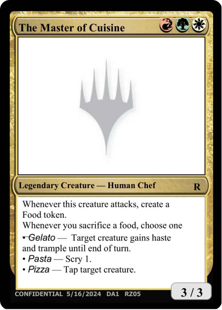 The Master of Cuisine (UNK-RZ05E) [Misc] Unknown Event MTG Single Wizards of the Coast