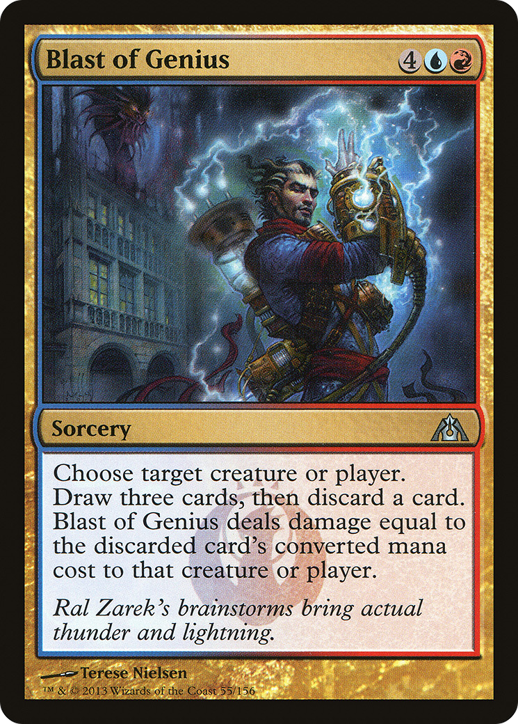 Blast of Genius (DGM-055) [Dragon's Maze] MTG Single Wizards of the Coast