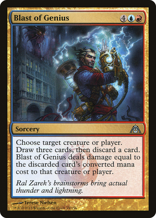 Blast of Genius (DGM-055) [Dragon's Maze] MTG Single Wizards of the Coast