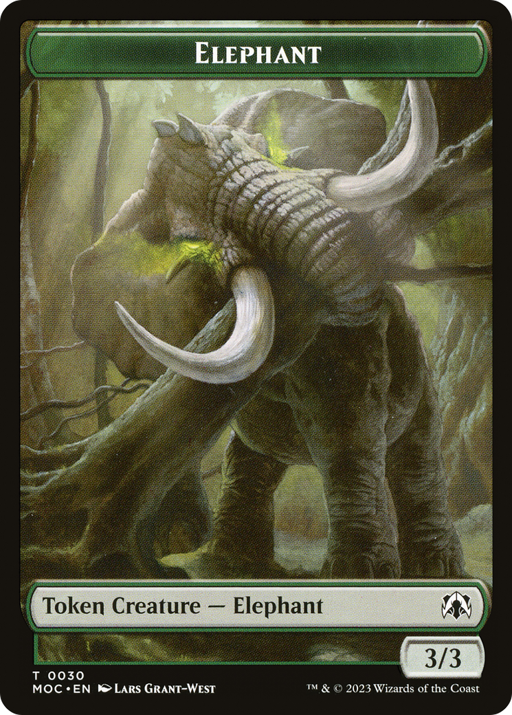 Elephant (TMOC-030) [Tokens] March of the Machine Commander Tokens MTG Single Wizards of the Coast