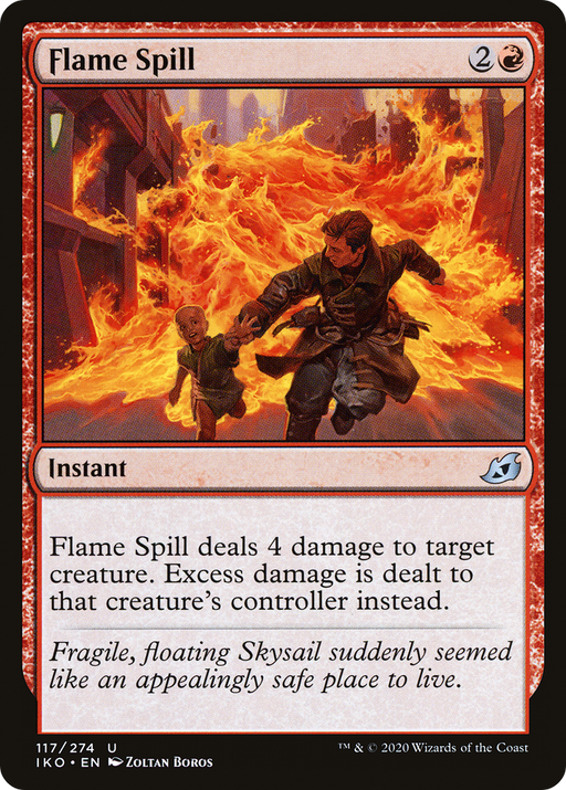 Flame Spill (IKO-117) [Ikoria: Lair of Behemoths] Foil MTG Single Wizards of the Coast