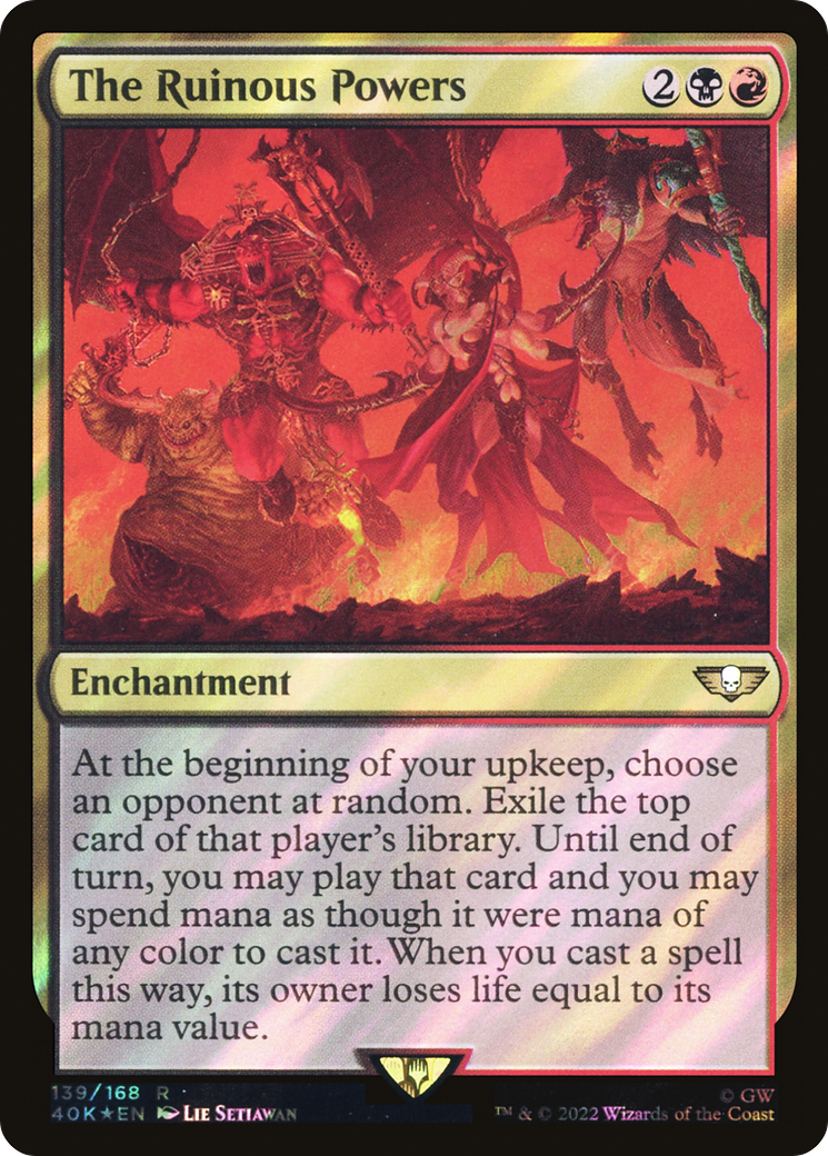 The Ruinous Powers (40K-139★) [Warhammer 40,000 Commander] Foil MTG Single Wizards of the Coast