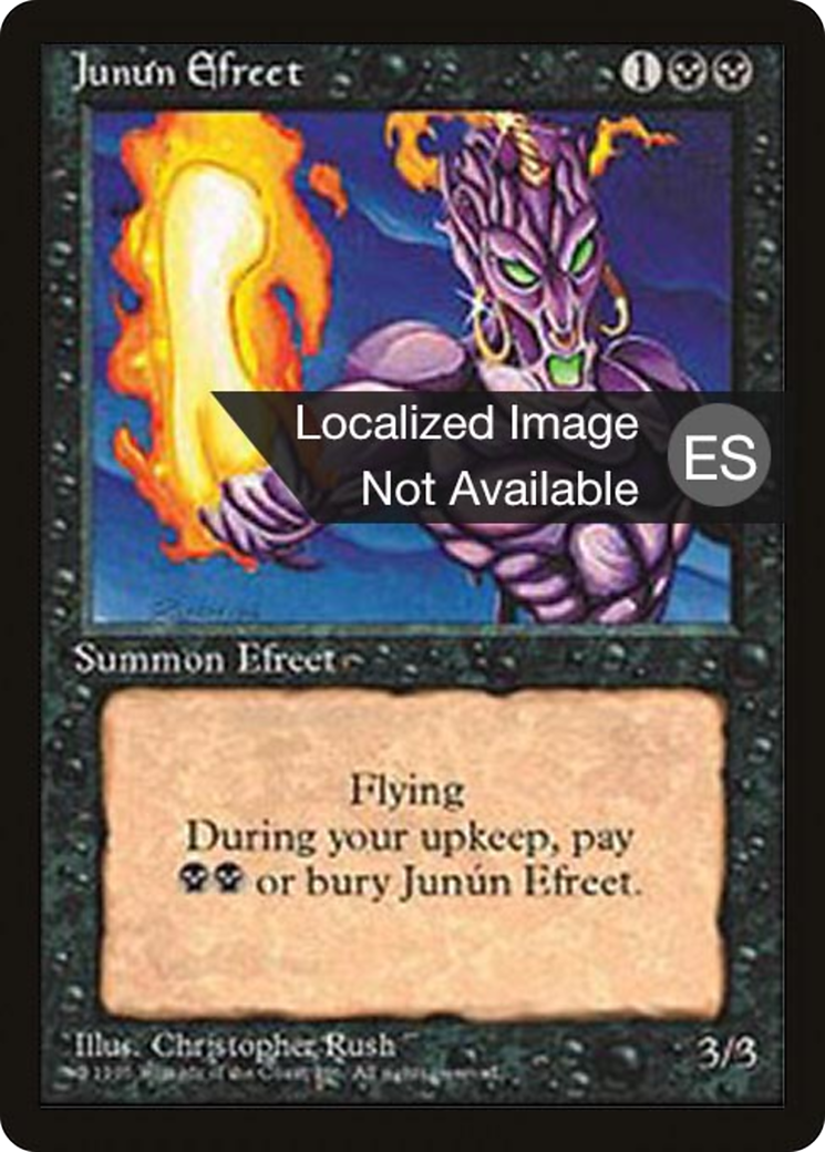 Junún Efreet (4BB-143) [Fourth Edition Foreign Black Border] MTG Single Wizards of the Coast