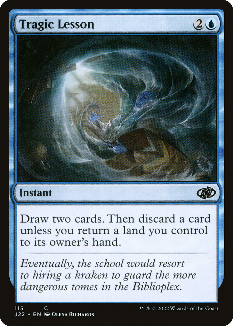 Tragic Lesson (J22-115) [Jumpstart 2022] MTG Single Wizards of the Coast