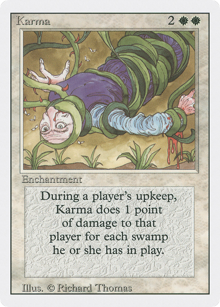 Karma (3ED-026) [Revised Edition] MTG Single Wizards of the Coast